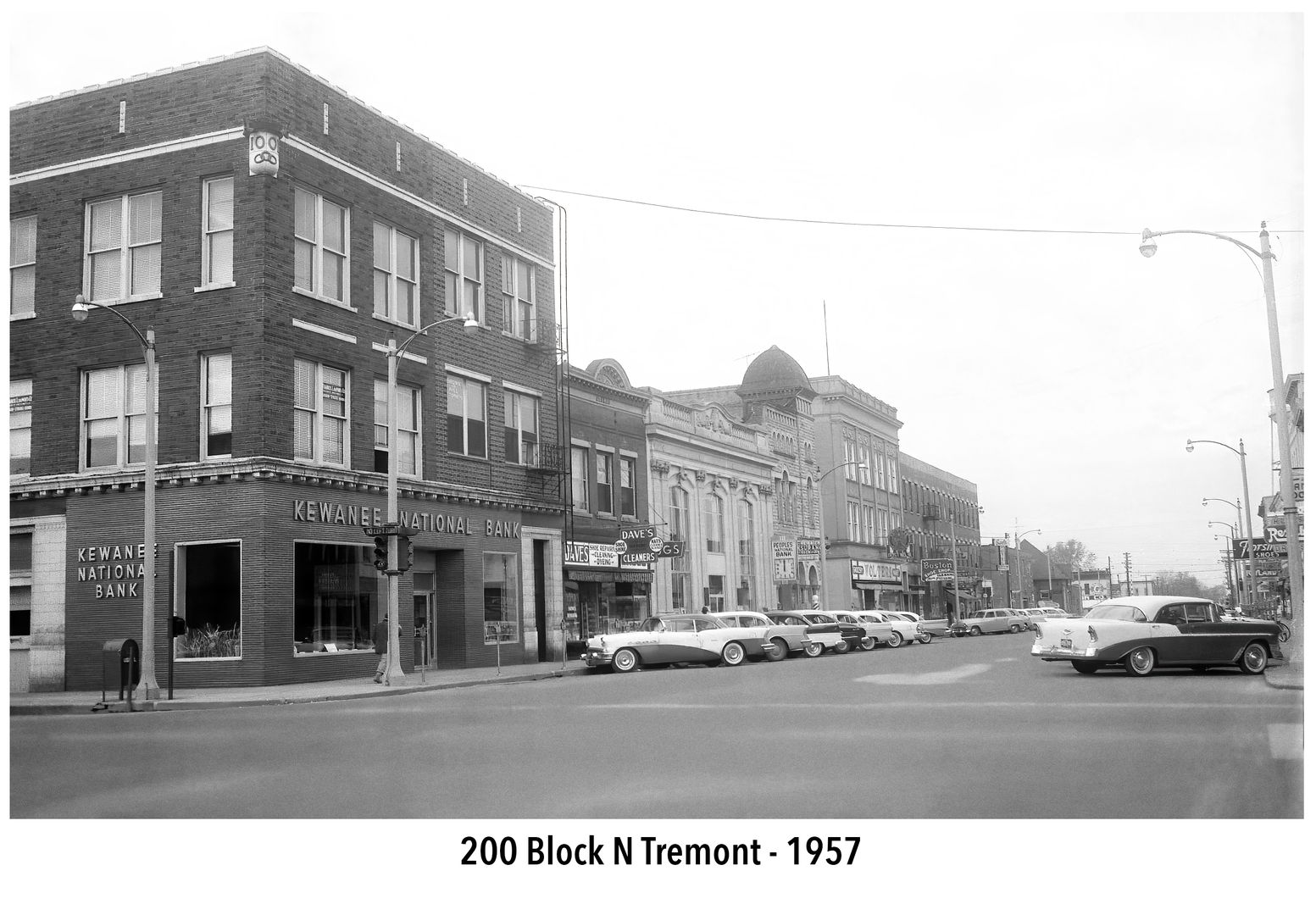 200 Block of N Tremont 1957 The Kewanee Historical Society